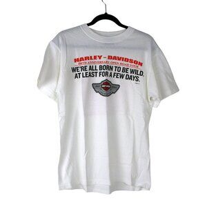 Harley-Davidson 100th Anniversary Open Road Tour White Graphic T-Shirt Medium